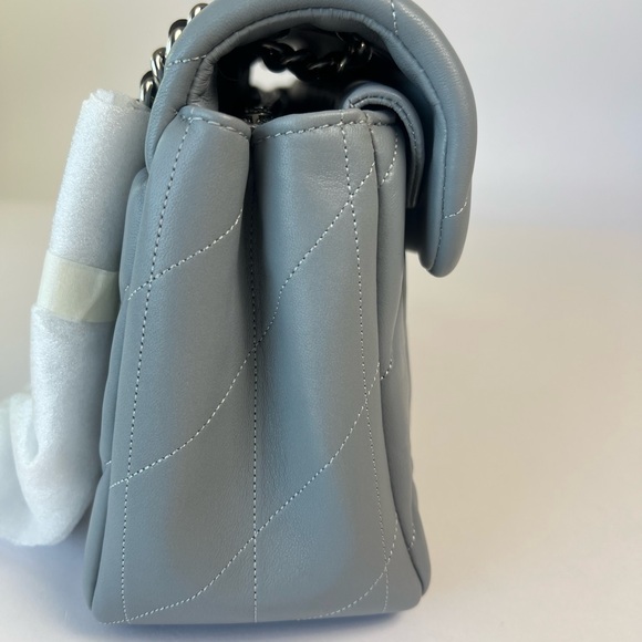 Coach Tabby 33 Shoulder Bag With Quilting  Blue Gray CP146 - Picture 7 of 9